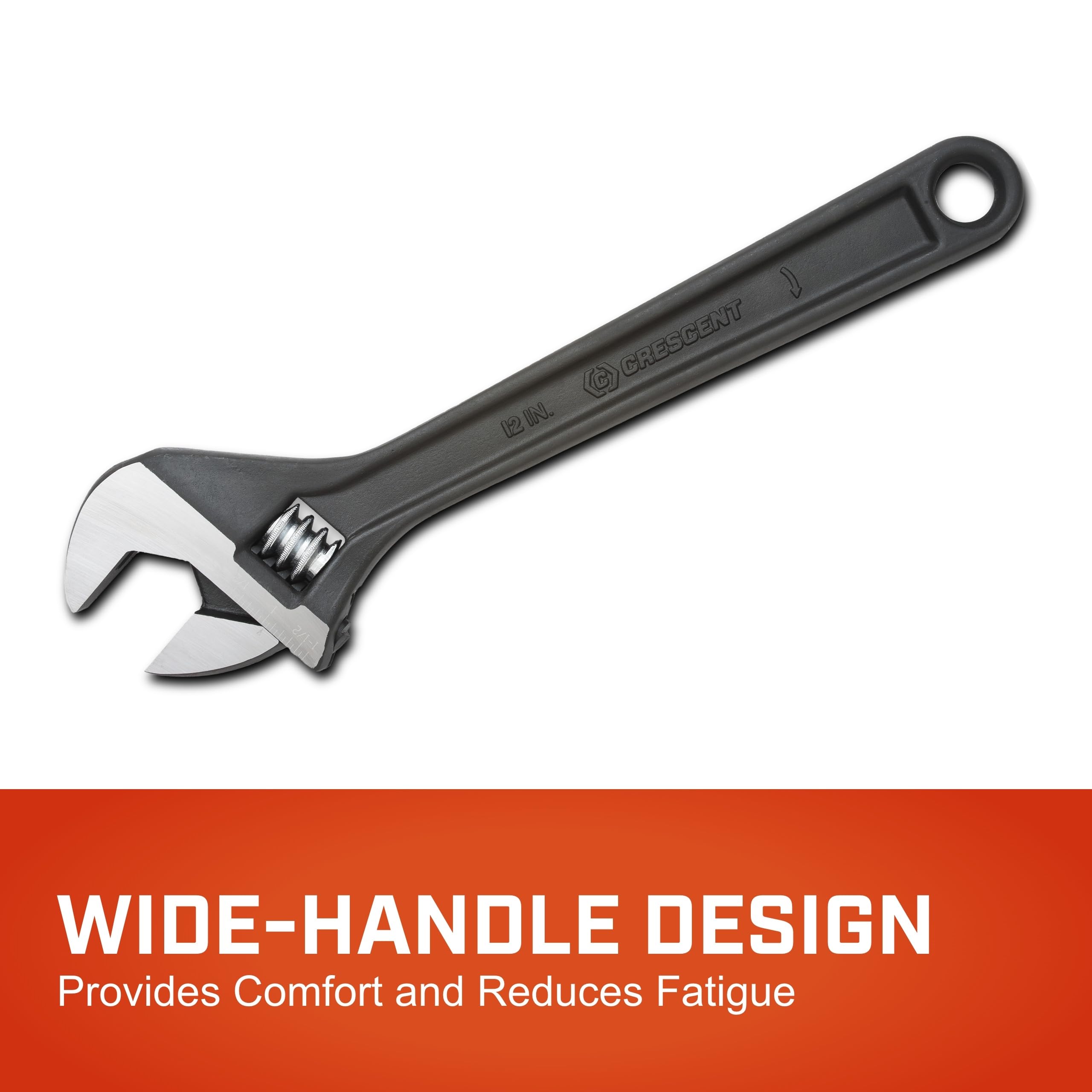 Crescent large-capacity 1-1-2inch jaw covers many fasteners