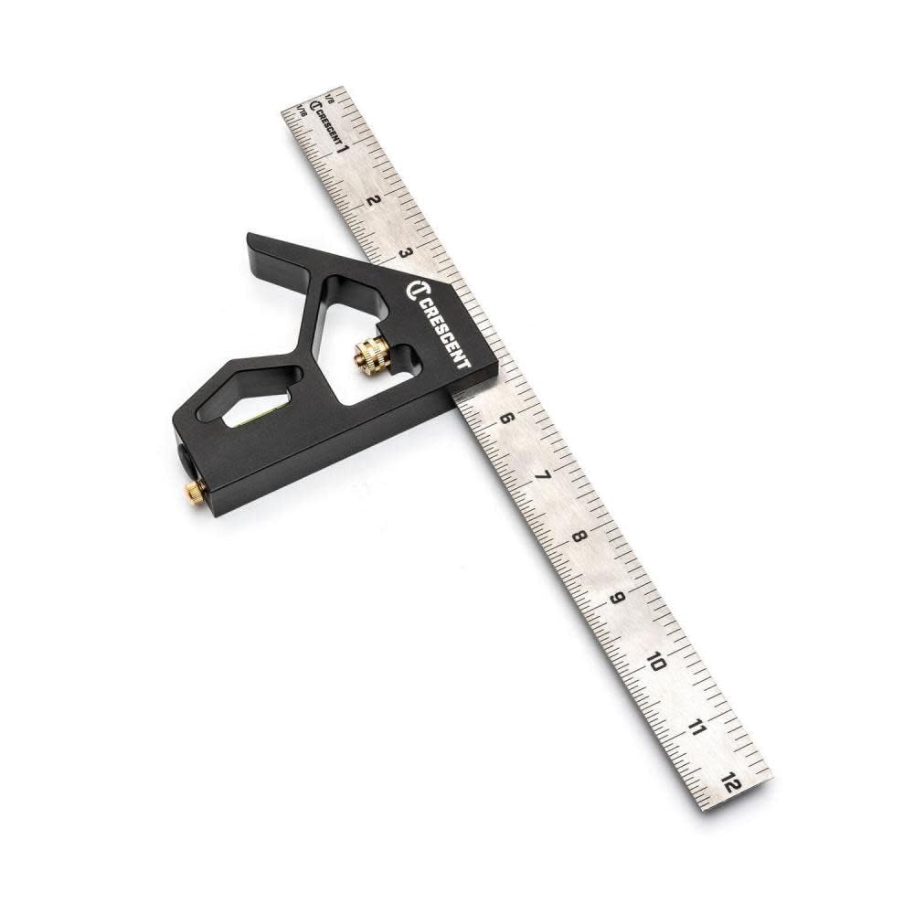 Crescent Lufkin 12-inch combo square with integrated level for durable accuracy.