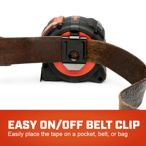 Crescent Lufkin SHOCKFORCE NITE EYE tape stablewing blade improves marking stability