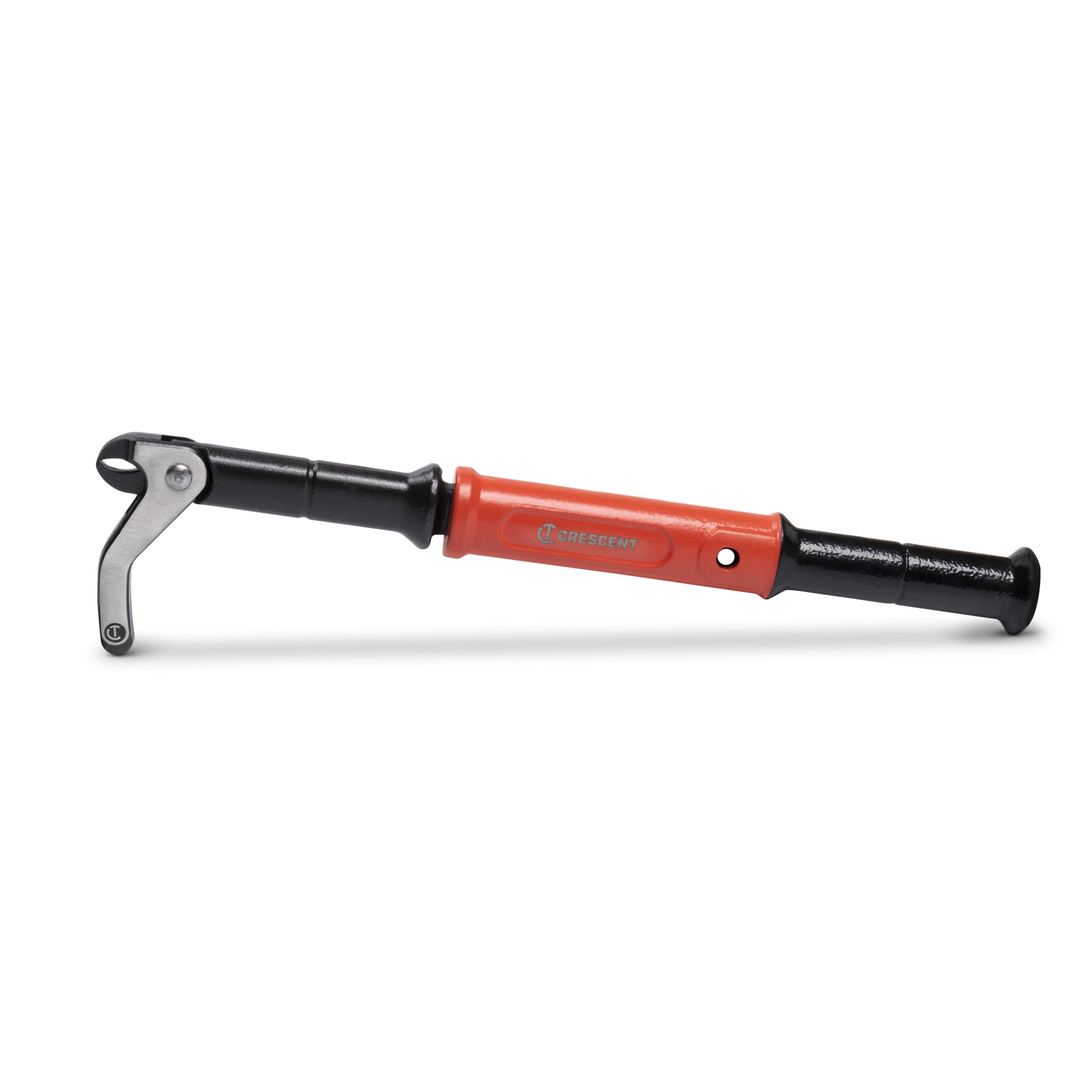 Crescent sliding joint nail puller demonstrates deep nail extraction with minimal damage
