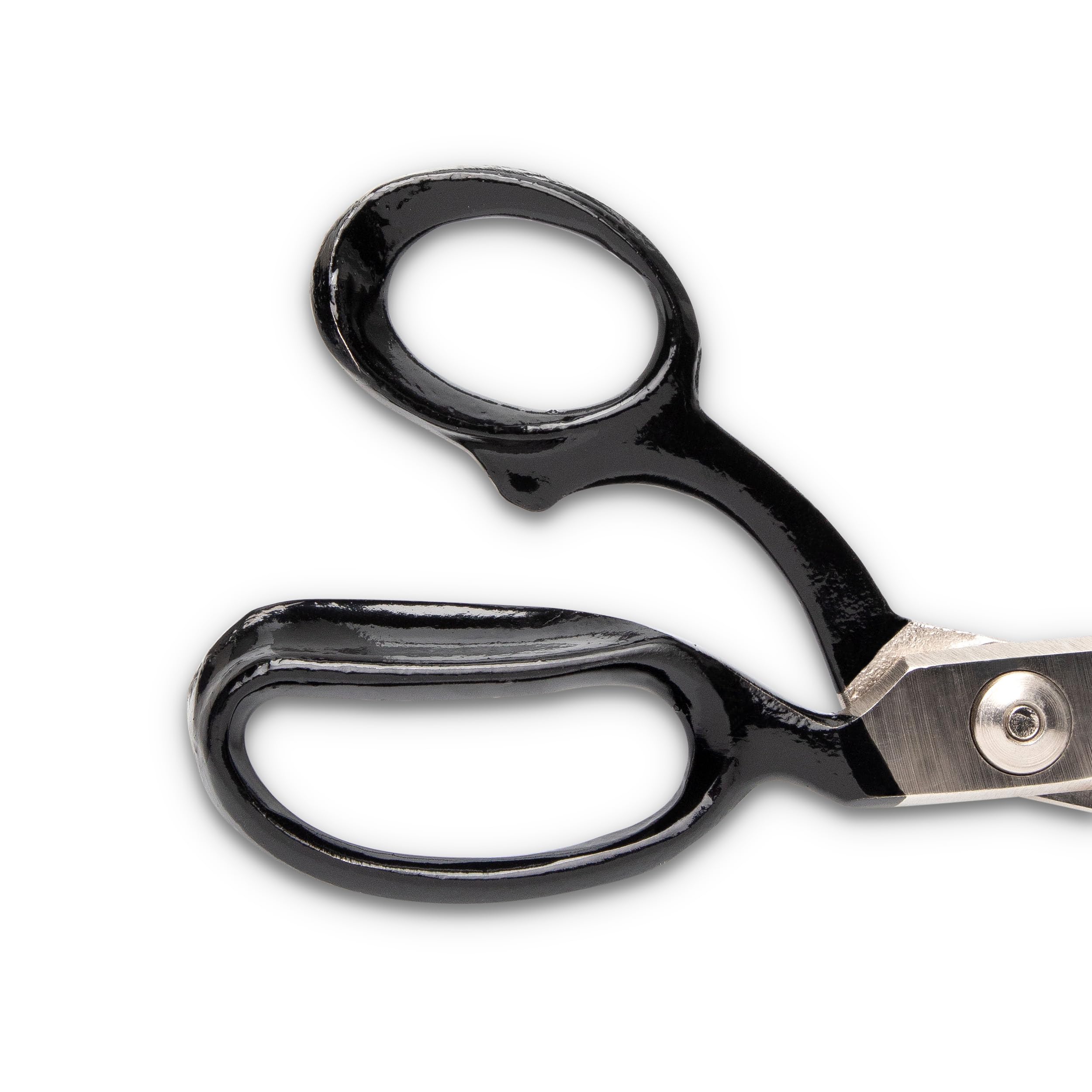 Crescent Wiss Bent Handle drapery cutting with clean edges.