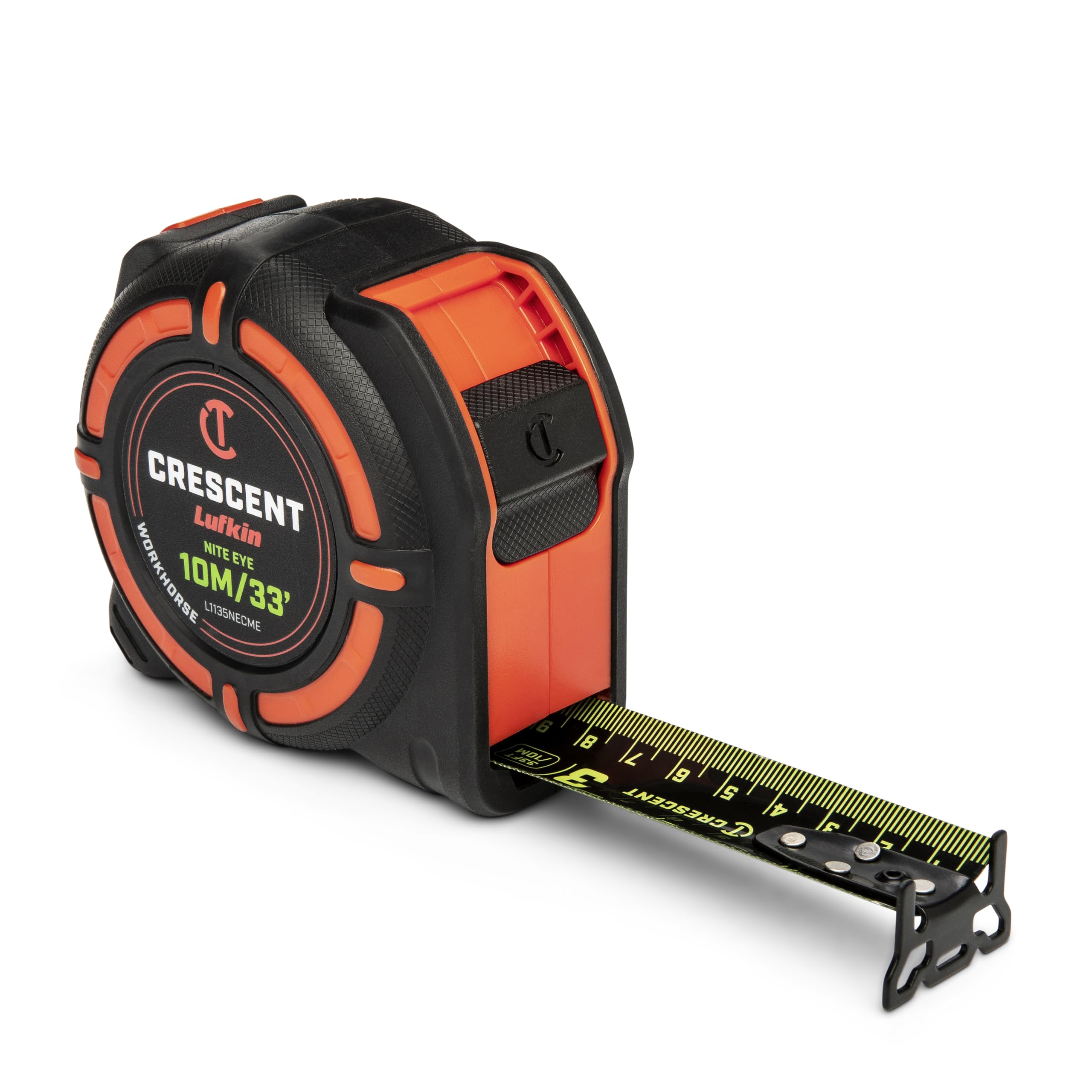 Crescent WorkHorse 360-degree end hook enables grasping from any angle.