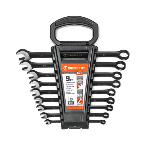 Crescent X10 anti-slip open end improves grip during use.