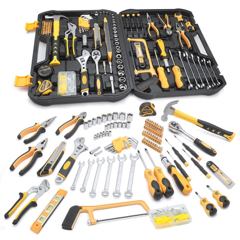 CRESOLVIA 199-piece toolkit ready for home projects
