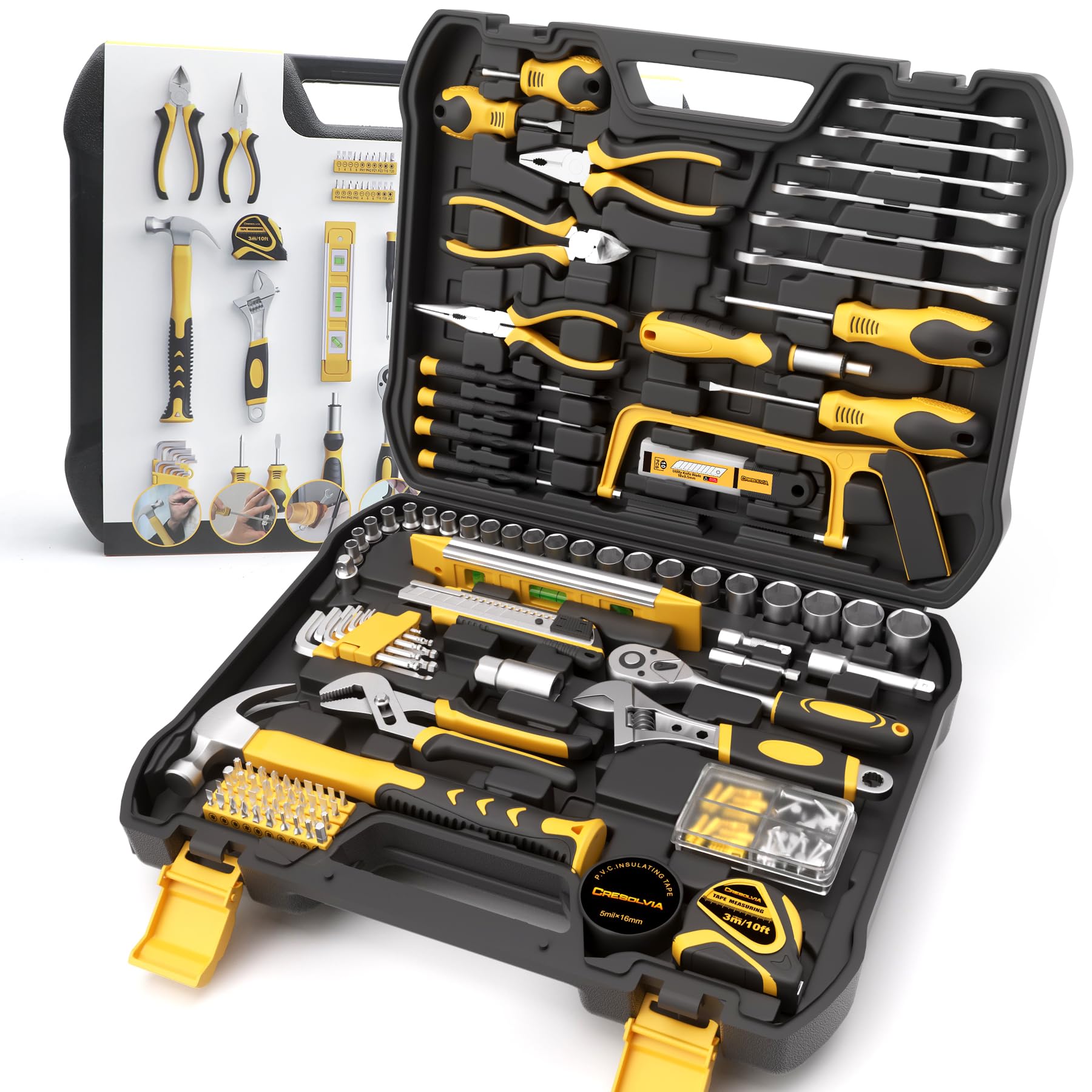 CRESOLVIA pliers in toolkit provide versatile gripping for many repairs