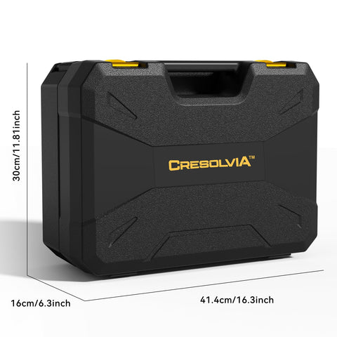 CRESOLVIA full toolkit contents organized and ready for DIY homeowners and handymen.