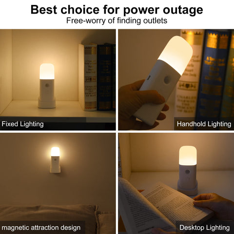 CREWEEL USB-rechargeable night light with long-lasting battery