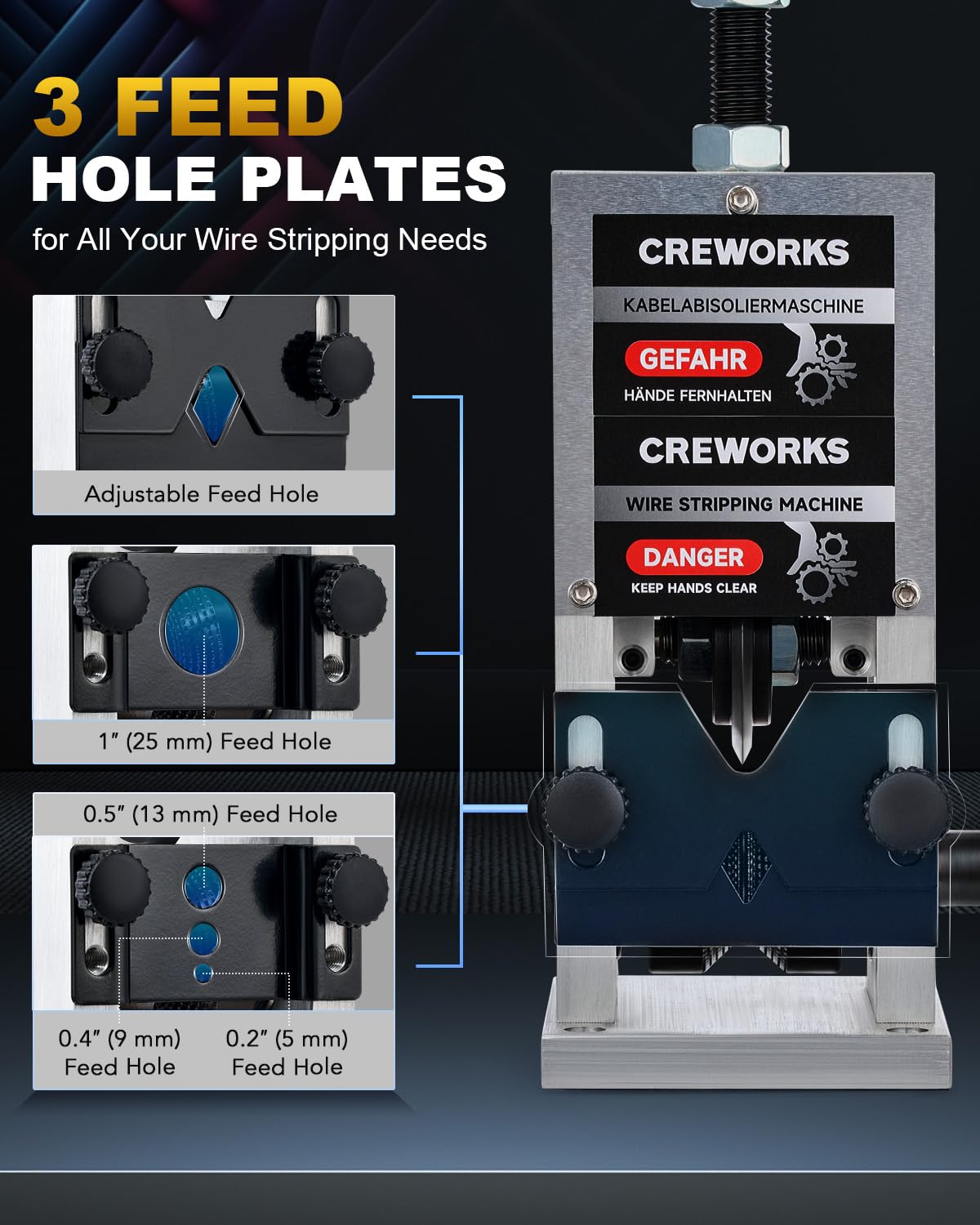 CREWORKS alloy steel blade stays sharp for clean cuts