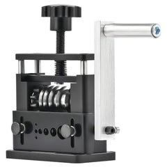 CREWORKS manual wire stripper with hand crank for quick insulation removal on scraps