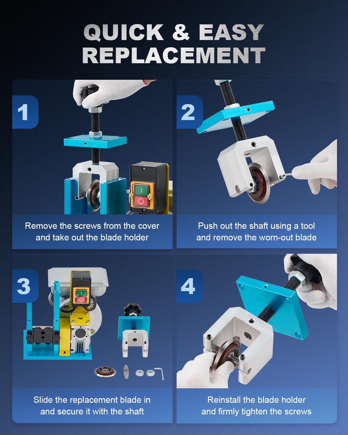 CREWORKS ring and bearing support smooth feeding during use