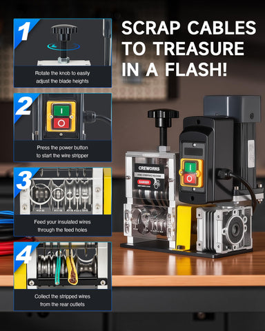 CREWORKS sharpening rod makes blade maintenance quick and easy.