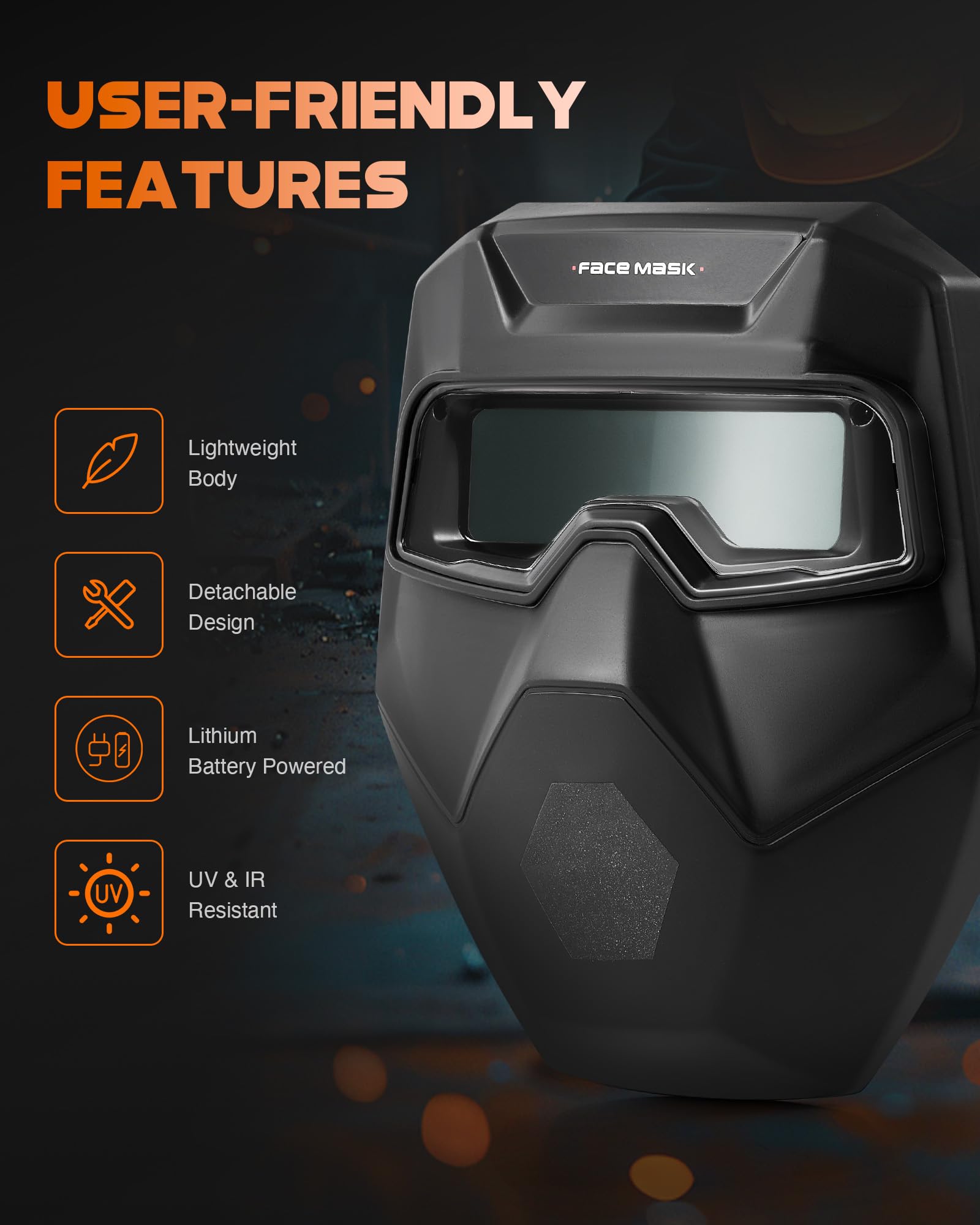 CREWORKS goggles suitable for TIG, MIG, and plasma cutting tasks