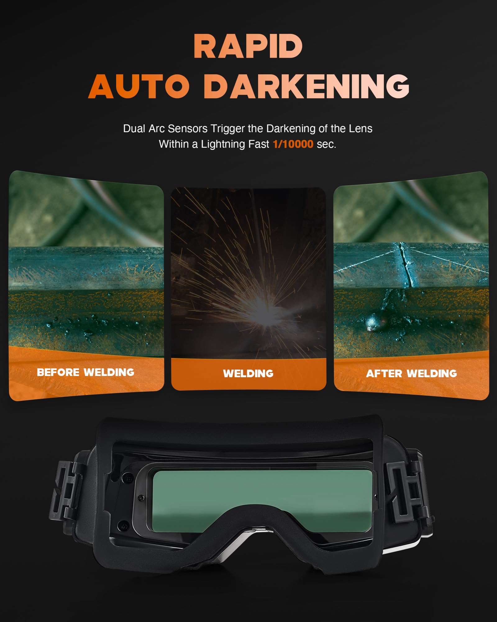 CREWORKS wide viewing area supports precise welding tasks