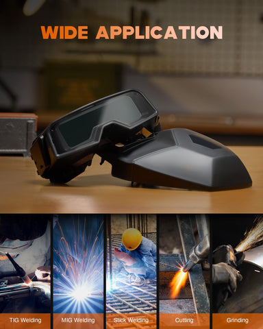CREWORKS grinding mode enables safe finishing without removing goggles