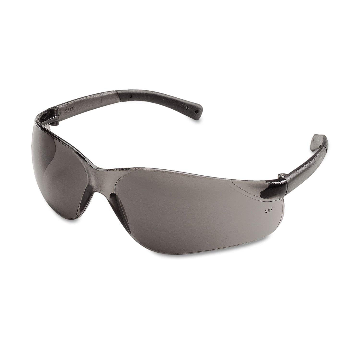 Crews BearKat safety glasses with polarized lens reduce glare for clearer on-site visuals.