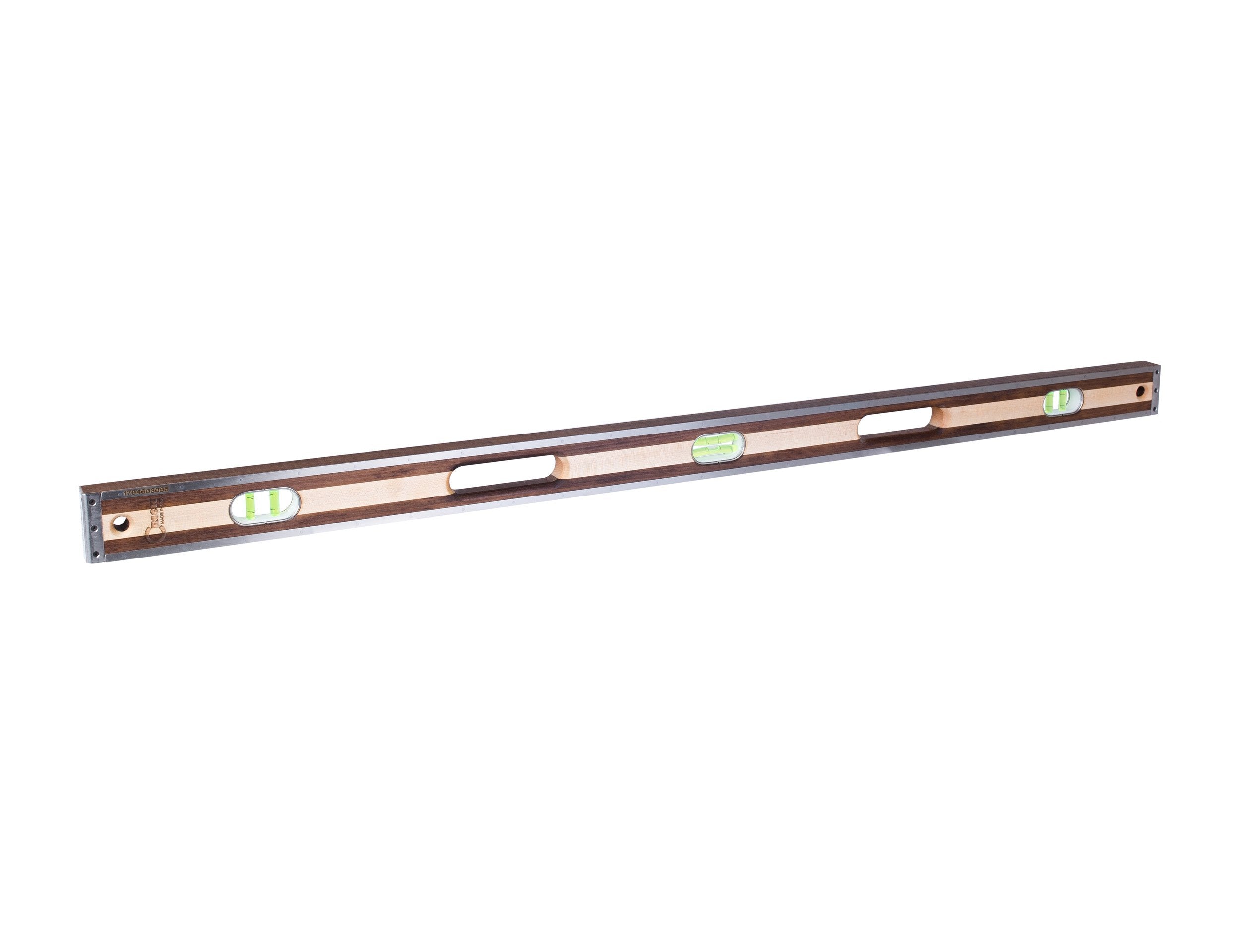 Crick Tool 48-inch level side profile showing durable hardwood frame.