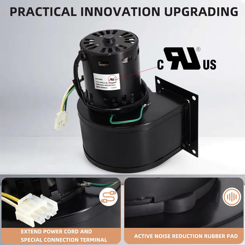 Criditpid 3-inch centrifugal blower for efficient heat distribution and steady airflow.