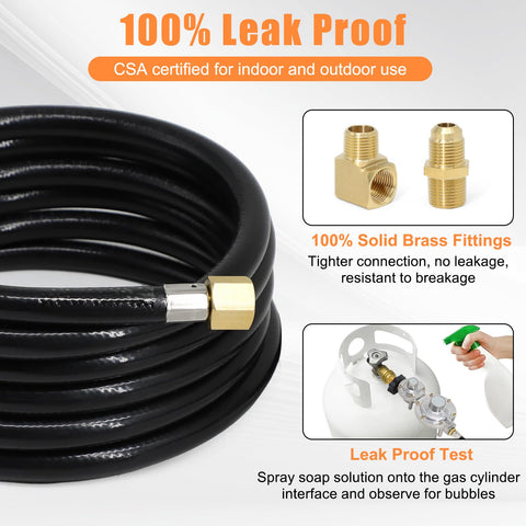 Criditpid 3/8in MP x 3/8in MF adapter for versatile hookups