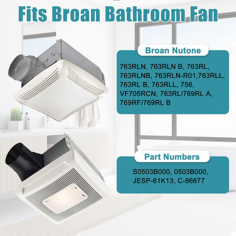 Criditpid 763RLN-B unit motor assembly improves quiet operation and airflow