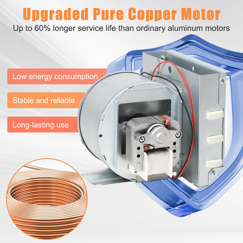 Criditpid Broan-Nutone 665RSP motor enhances heat output and dependable operation.