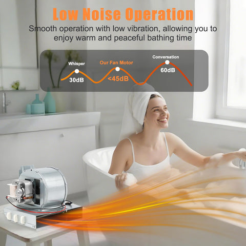 Criditpid Broan-Nutone 9065-R02 heater motor supports quick replacement and steady warmth.