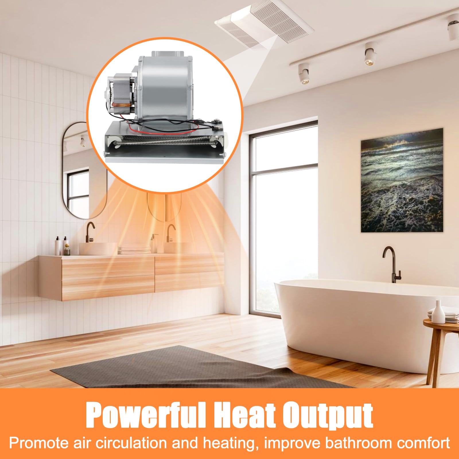Criditpid Broan-Nutone 9905 heater motor delivers warm air quickly and quietly.