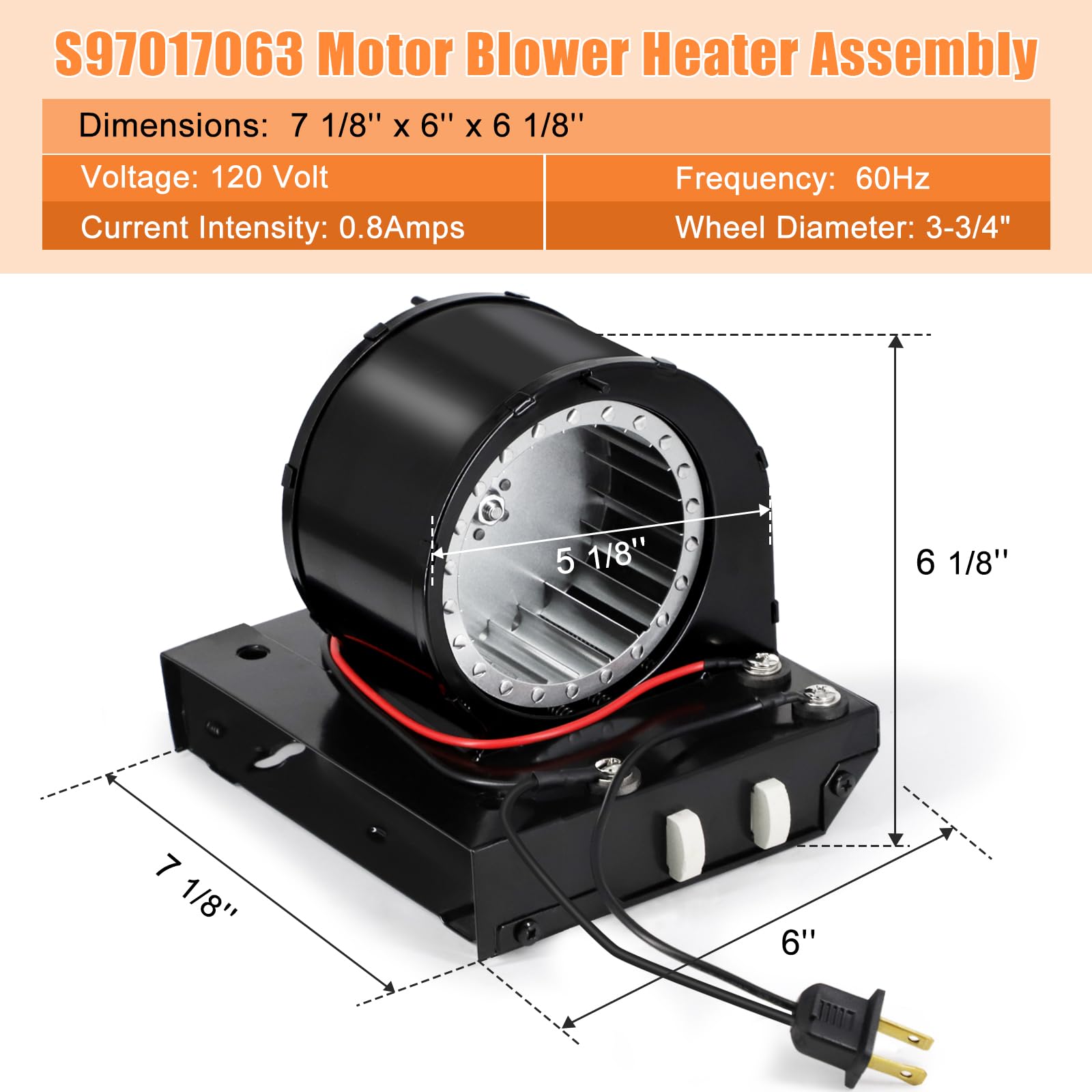 Criditpid compatible with Broan NuTone models 655-656-659 ensures correct replacement