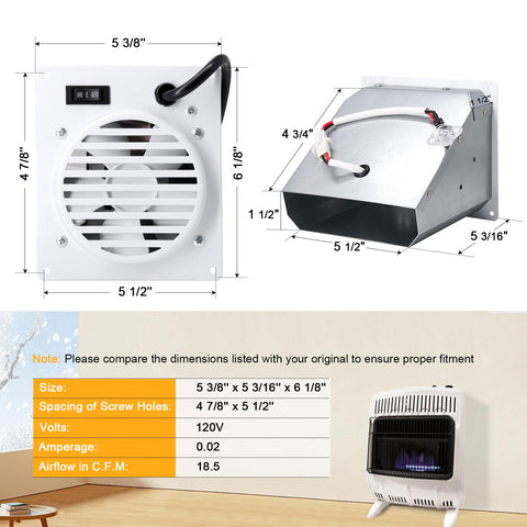 Criditpid F299201 blower fan kit side installation demonstrates easy mounting.