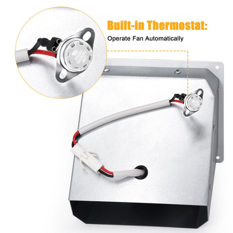 Criditpid F299201 kit with built in thermostat ensures automatic control.