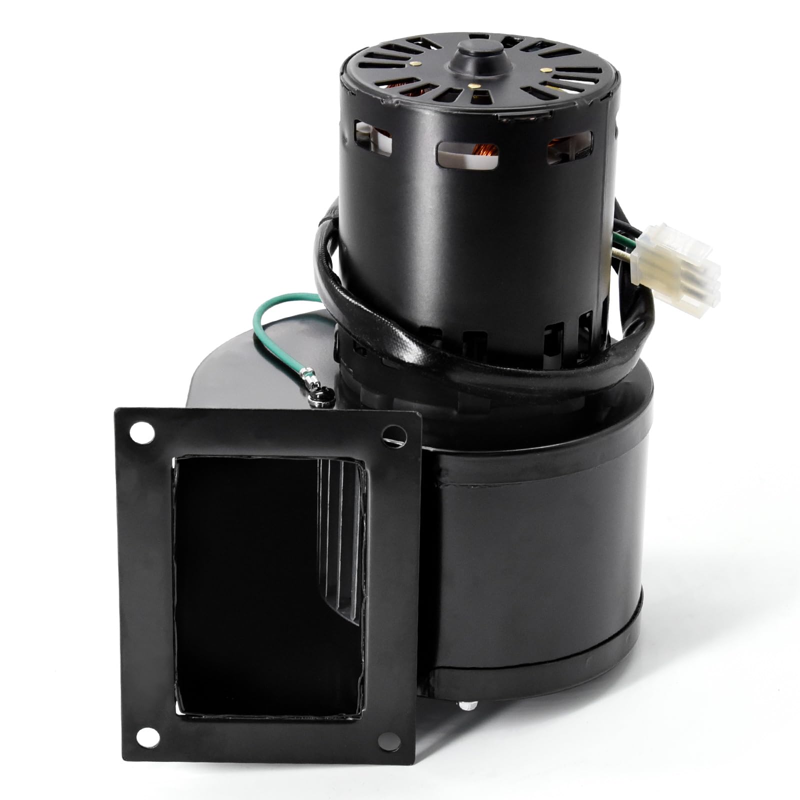 Criditpid blower supports even heat distribution and steady draft for wood furnaces.