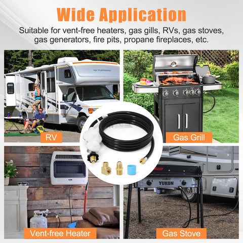 Criditpid outdoor propane setup enables safe cooking and heating