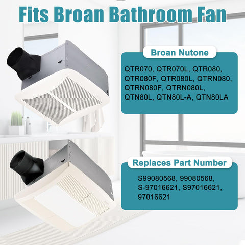 Criditpid quiet motor assembly offers ultra-quiet operation for bath exhaust fans