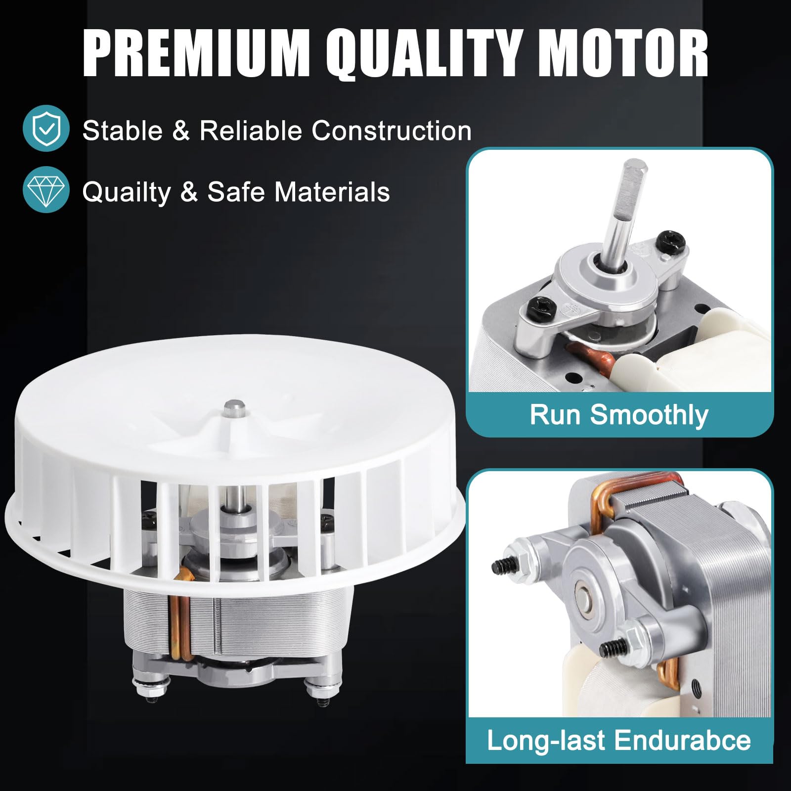 Criditpid 757 exhaust fan motor for quiet reliable bathroom ventilation