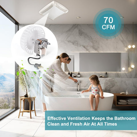 Criditpid 763RLN-R01 motor ensures quieter operation and easy install