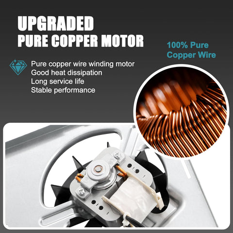 Criditpid copper motor enhances efficiency and longevity.