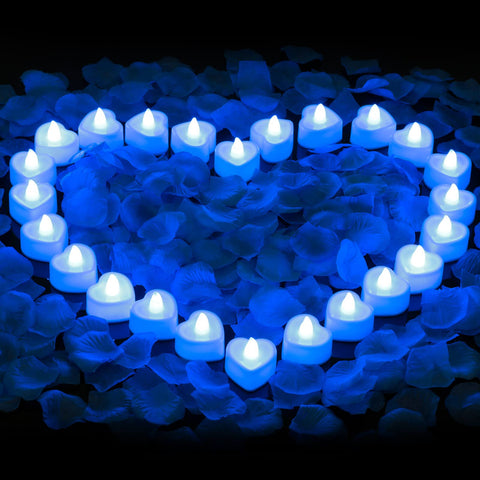 cridoz blue rose petals close-up showing silky texture for elegant table decor