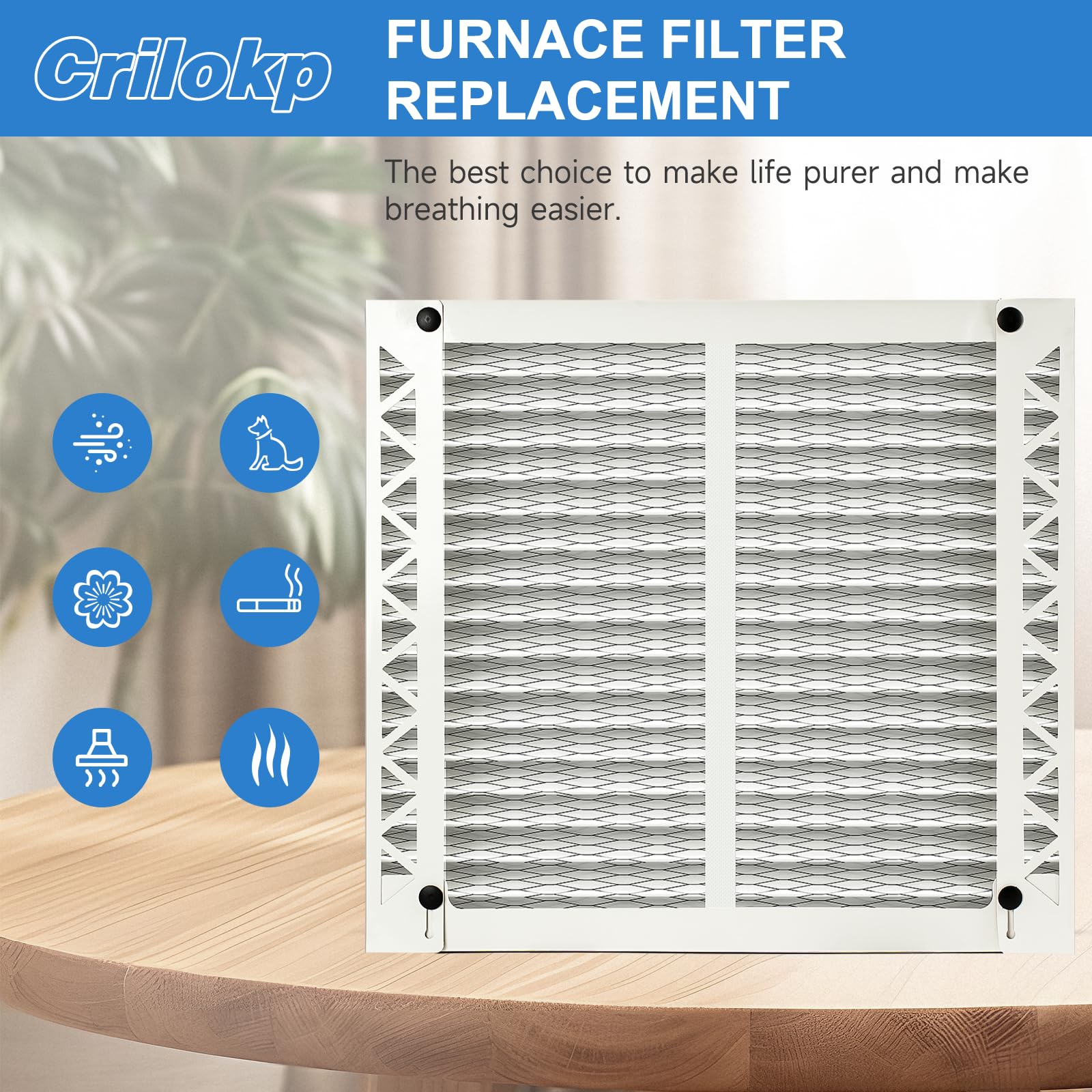 Crilokp 310 MERV-11 pleated media for efficient dust capture.