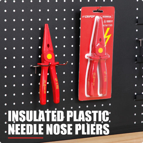 CRIPOP pliers beside testing setup suggest insulation during live tasks