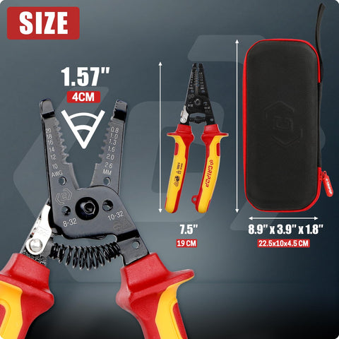 CRIPOP insulated wire stripper ergonomic handle for comfortable use