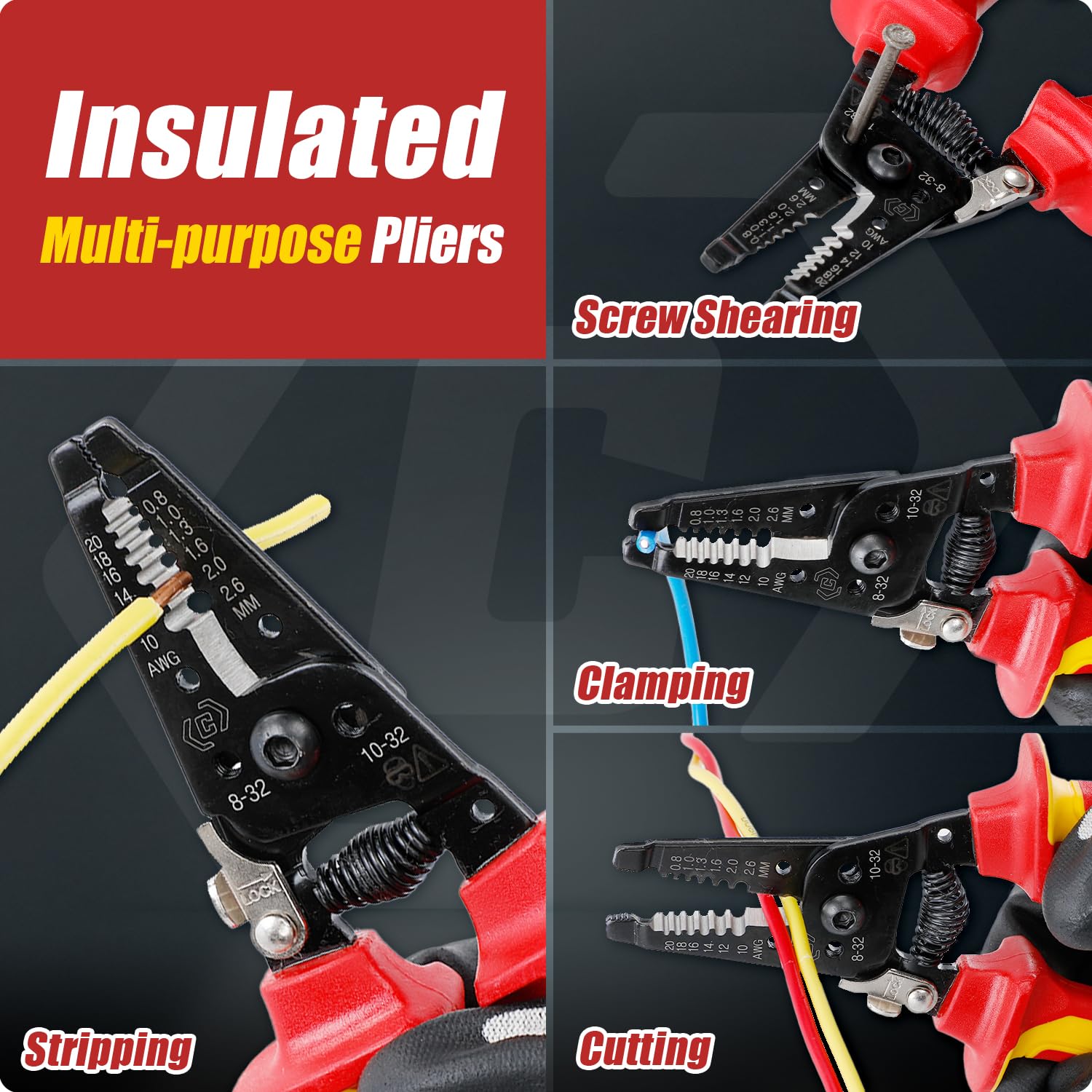 CRIPOP insulated wire stripper lock mechanism ensures safe storage
