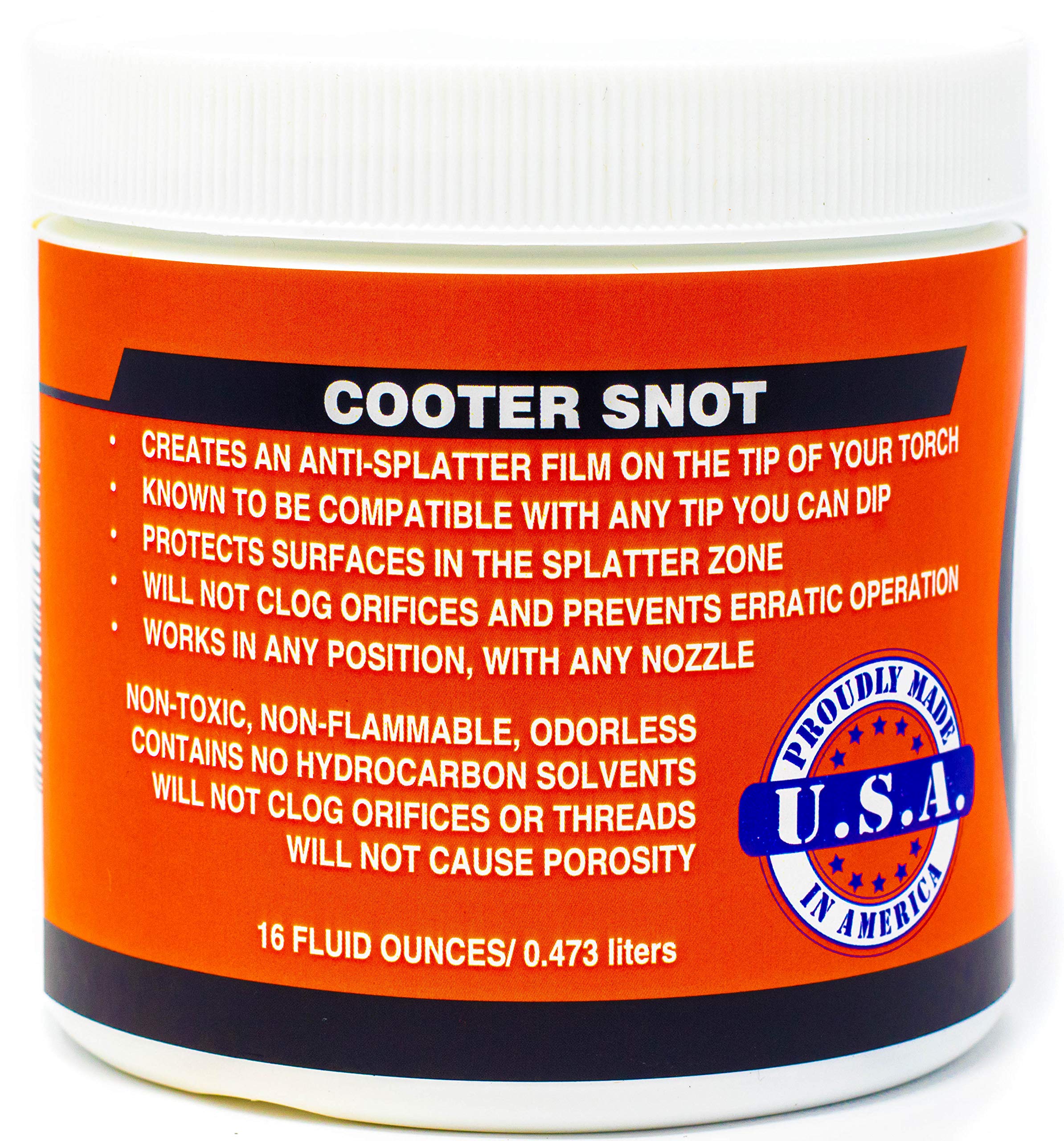 CritterGoo tip-dip cleaner application on welding nozzle
