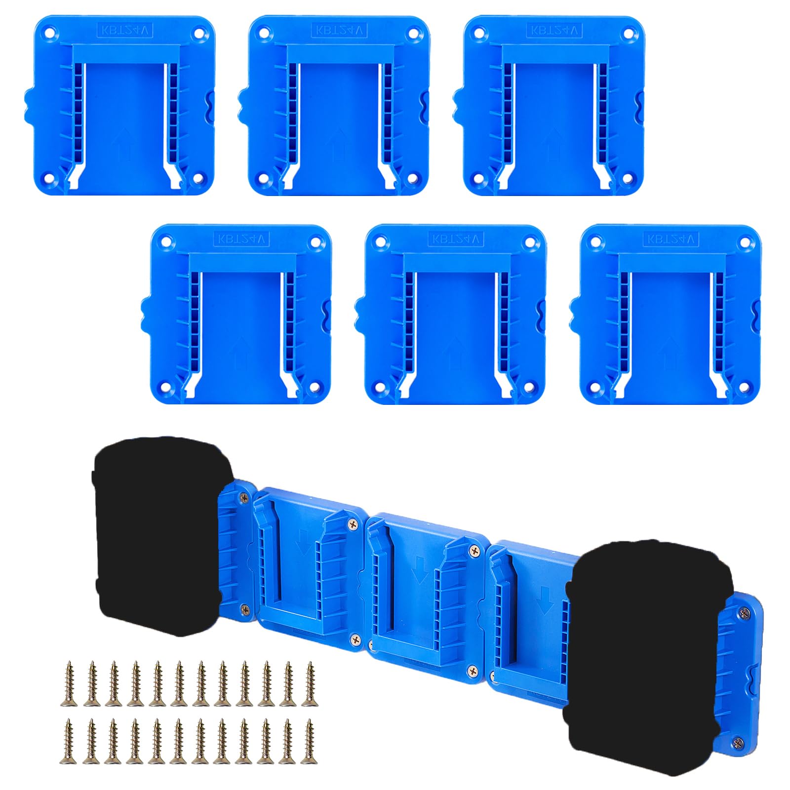 Crivnhar 24V battery mount for KB624-03 on wall, ready for quick access