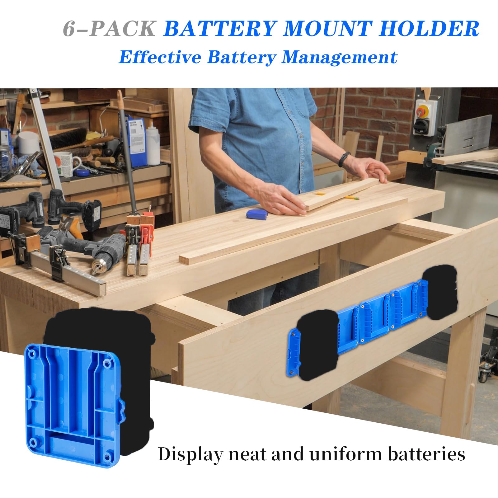 Crivnhar organized workspace showing versatile wall mounting options