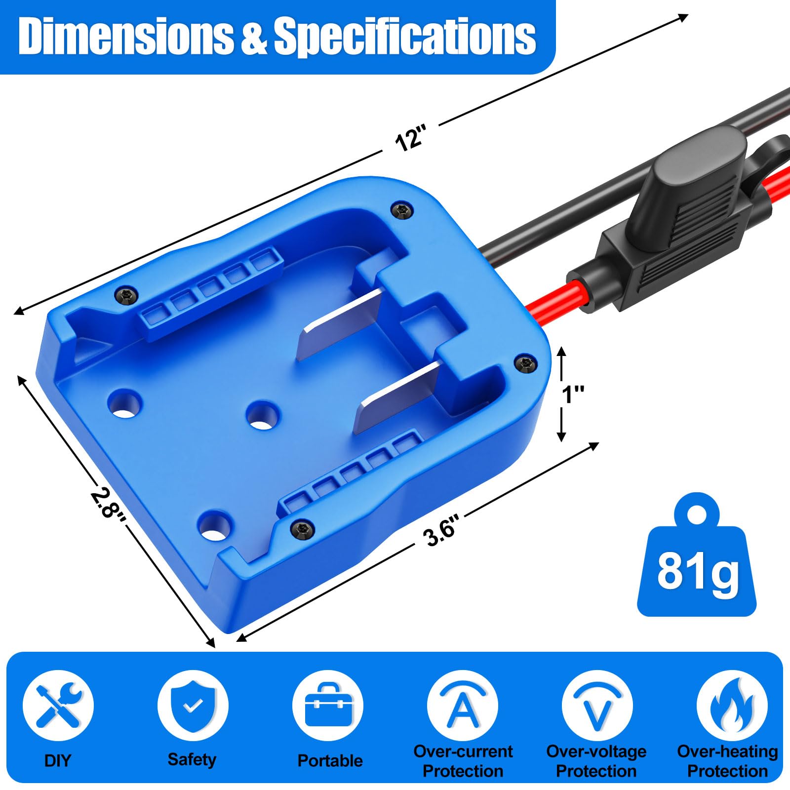 Crivnhar adapter wiring terminals enable fast clean device connections.