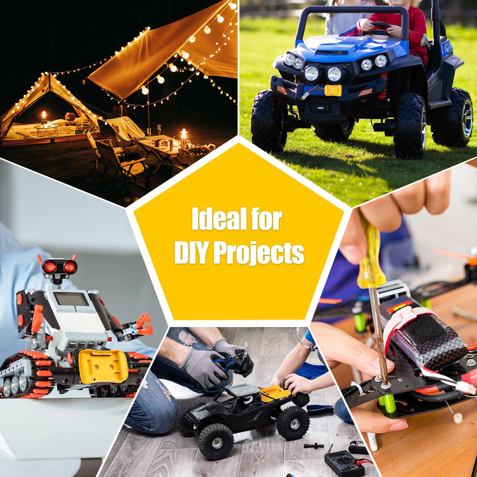 Crivnhar Power Wheel Adapter safety tips guide correct polarity and connections.