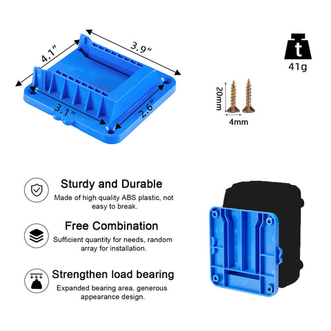 Crivnhar wall-mount battery bracket keeps KB624-03 organized and accessible