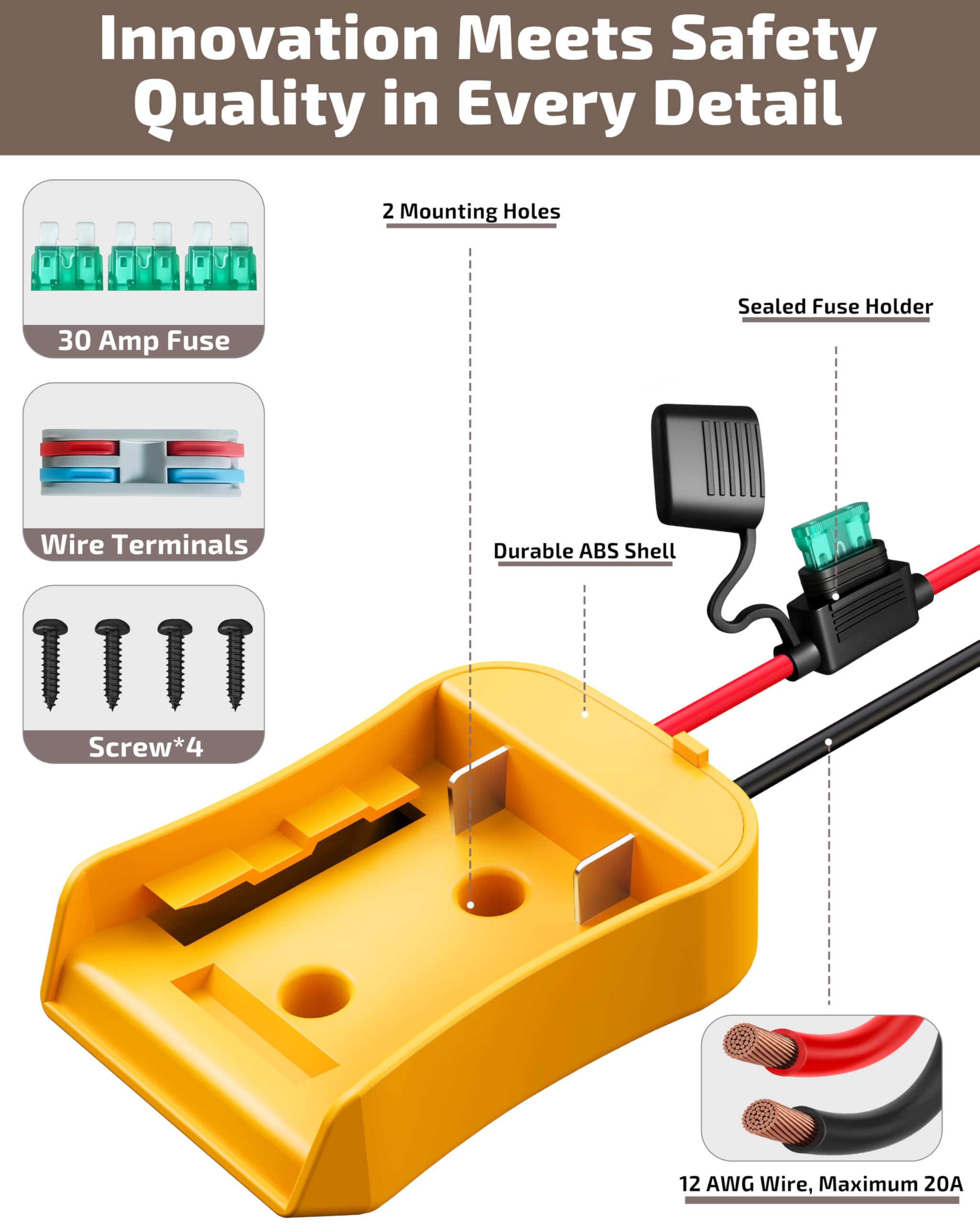 Crivon advanced-safety-fuse-system protects circuits when powering DIY projects.