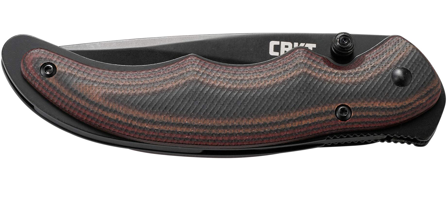 CRKT Endorser thumb-stud safety feature for controlled opening