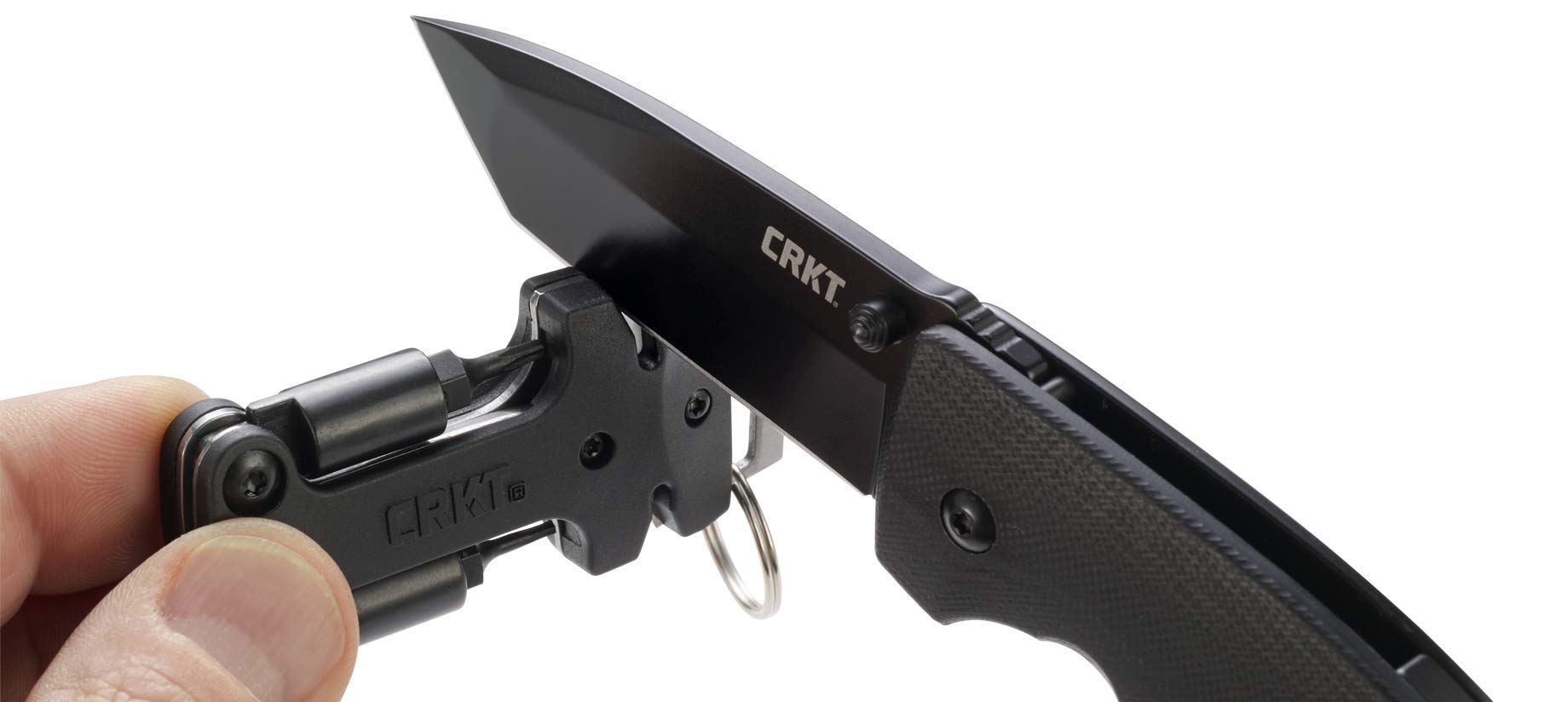 CRKT Knife Maintenance Tool keychain-compact design for portable readiness