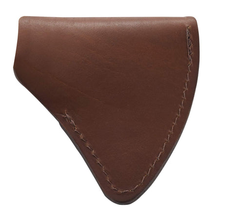 CRKT Woods Chogan sheath close-up leather grain highlights durability in harsh conditions